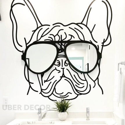 Sunglasses-Shaped Wall Mirror – Fun and Stylish Decor - Uber Decor