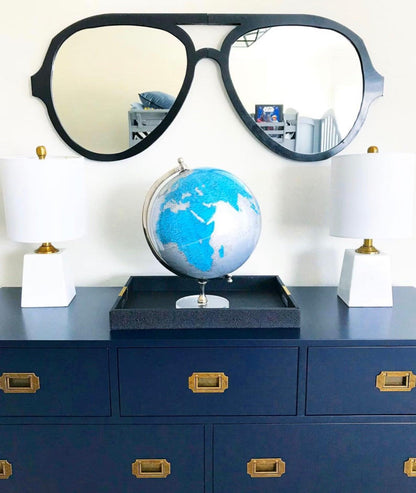 Sunglasses-Shaped Wall Mirror – Fun and Stylish Decor - Uber Decor