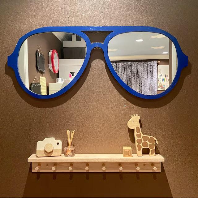 Sunglasses-Shaped Wall Mirror – Fun and Stylish Decor - Uber Decor