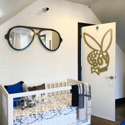 Sunglasses-Shaped Wall Mirror – Fun and Stylish Decor - Uber Decor