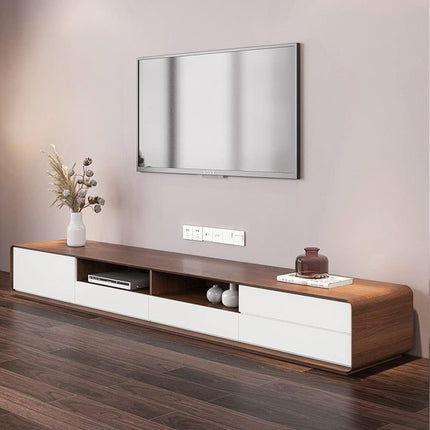 Tavro Edge – Modern Coffee Table, Nordic Inspired with Two-Tone Design TV Unit
