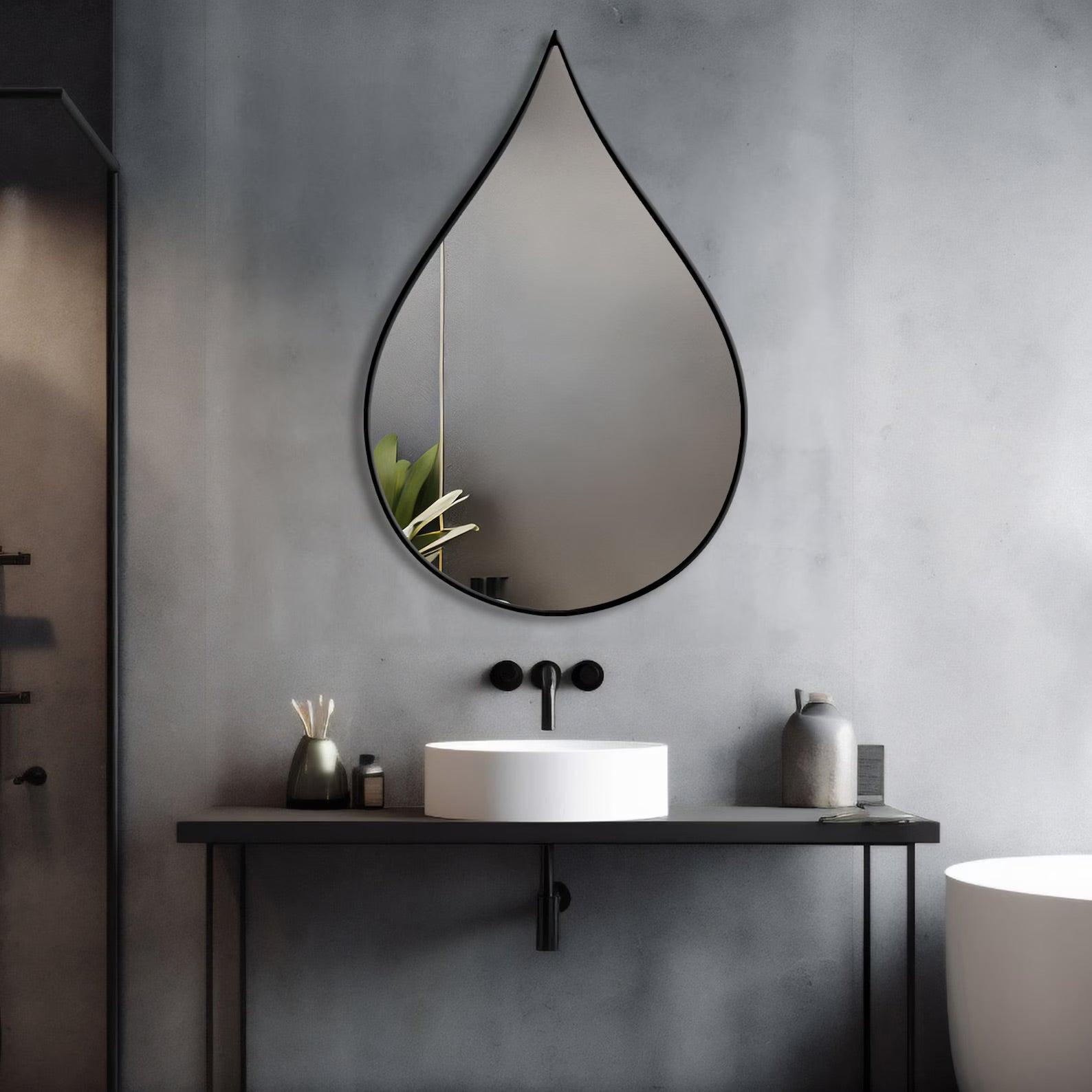 Teardrop Wall Mirror – Elegant and Modern Design - Uber Decor