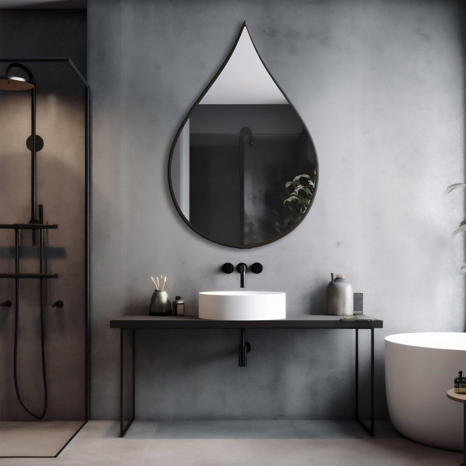 Teardrop Wall Mirror – Elegant and Modern Design - Uber Decor