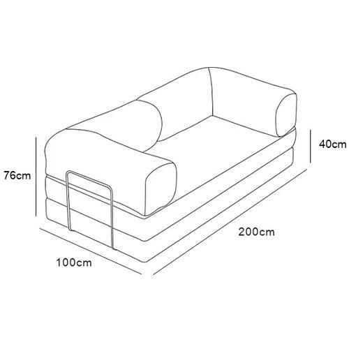 The Teddy Block Sofa- 5-in-1 Modern Adjustable Sofa Cum Bed for Guest Room, Kids Room, Bedroom or Living Room- Custom Fabric and Size