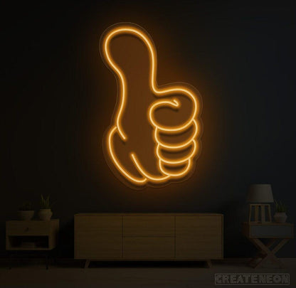 Thumbs up Neon Sign - Uber Decor