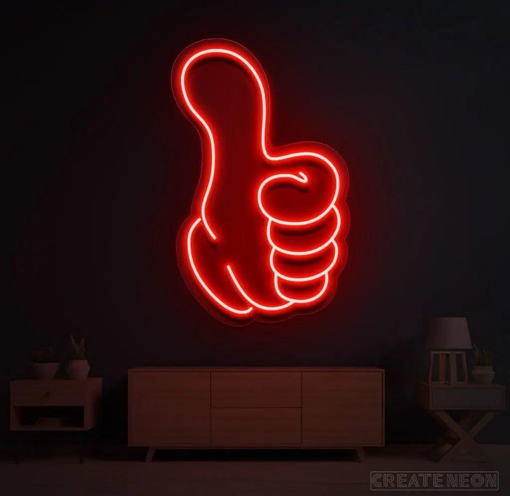 Thumbs up Neon Sign - Uber Decor