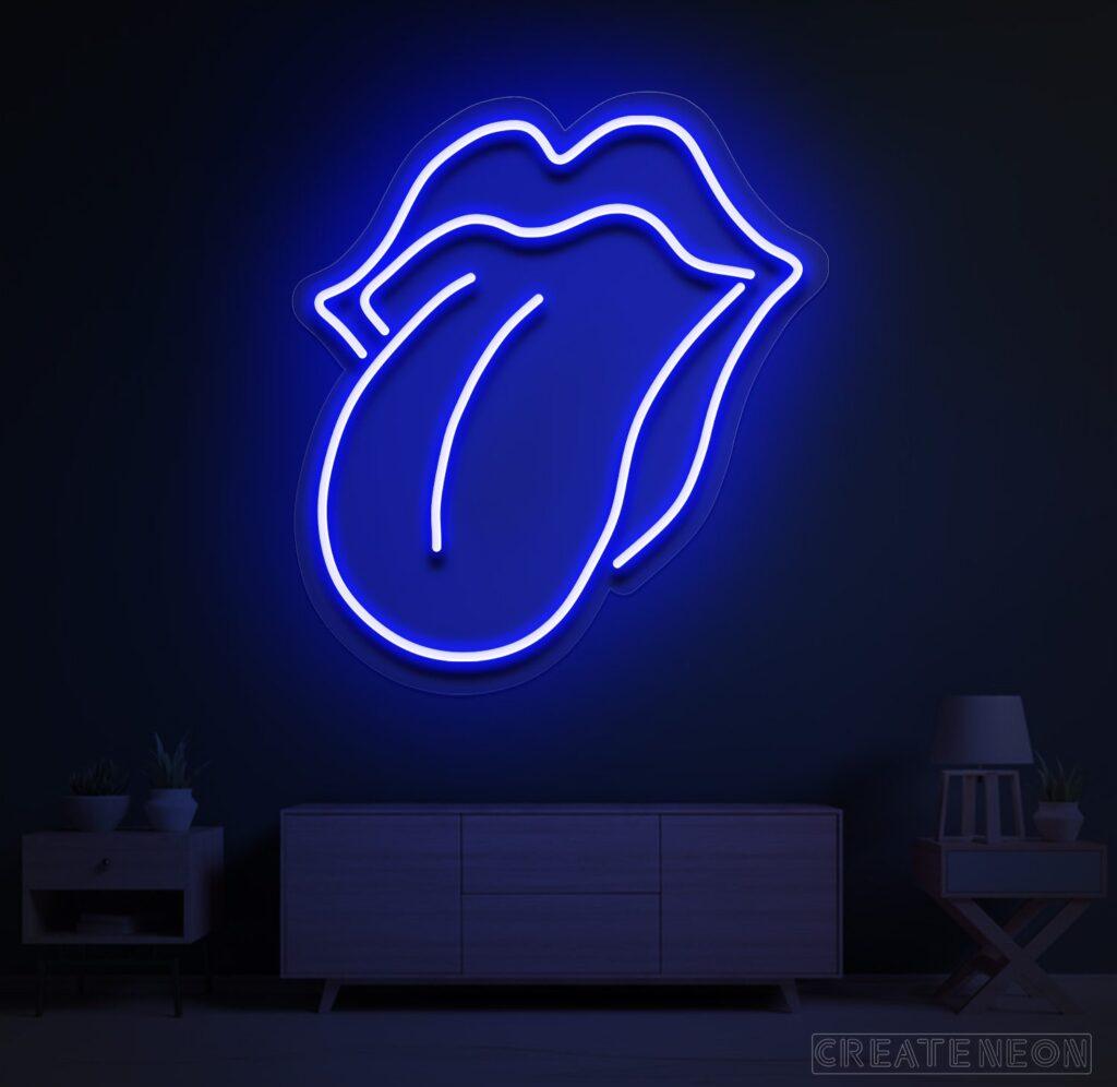 Tongue Out Neon Sign - Uber Decor