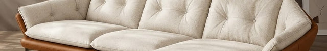 Troy Japandi Wabi Sabi Modern Sofa with Lounger, Luxury Sectional Sofa Couch for Living Room - In Stock