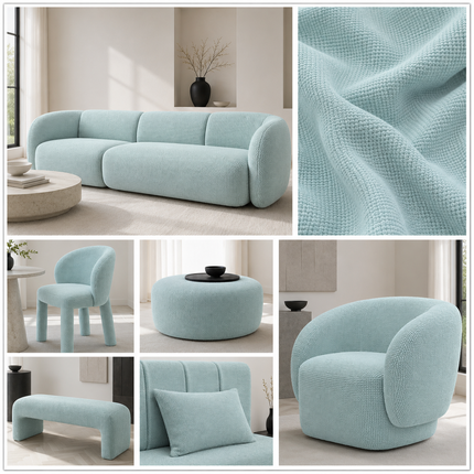 MILANO - Upholstery Fabric- Turquoise