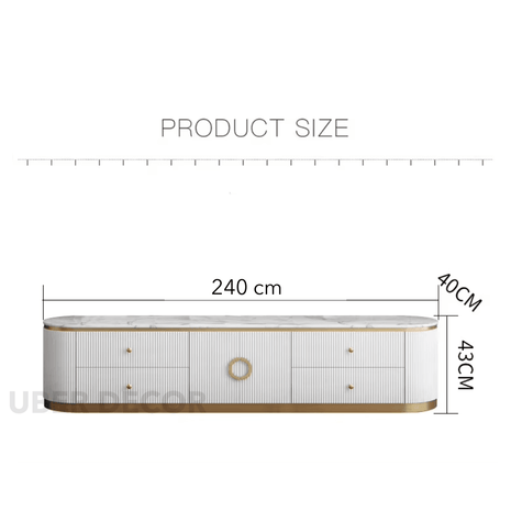 Auralis Ring – Luxury Coffee Table With European Inspired Design TV Unit - Uber Decor