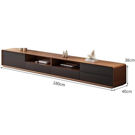 Tavro Edge – Modern Coffee Table, Nordic Inspired with Two-Tone Design TV Unit