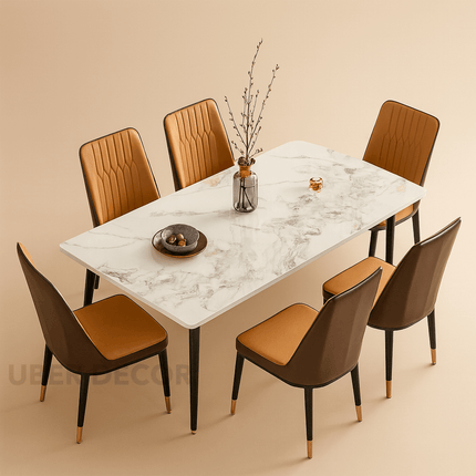 Maravilla Modern European Marble Dining Set – Contemporary Luxury for Dining Room & Kitchen