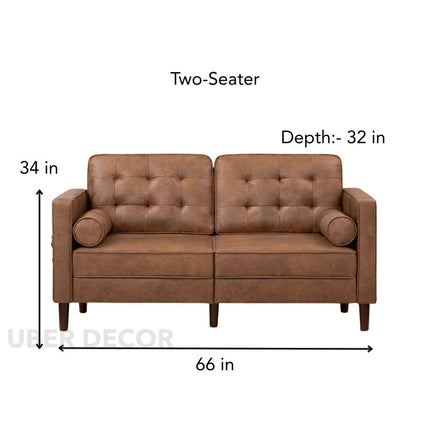 Montserra 84" Sofa- Mid-Century Tufted Textured Sofa Couch for Living Room or Office
