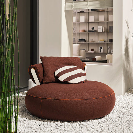 Choco Swirl Lounge Chair Playful Postmodern Accent Statement Seating for Modern Living Room and Bedroom Interiors