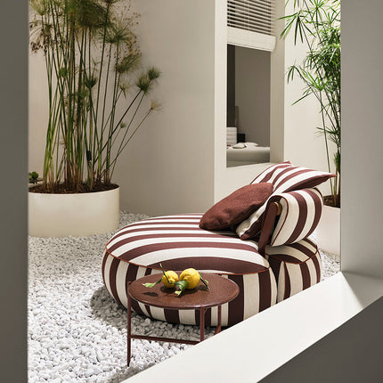 Choco Swirl Lounge Chair Playful Postmodern Accent Statement Seating for Modern Living Room and Bedroom Interiors