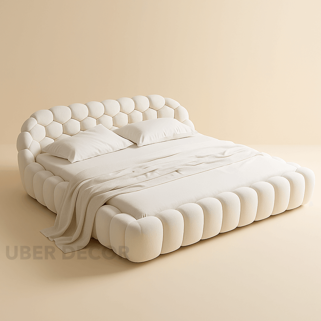 Shell Bubble Bed Cloudrest Modular Bubble Bed | Sculptural Platform Bed | Uber Decor