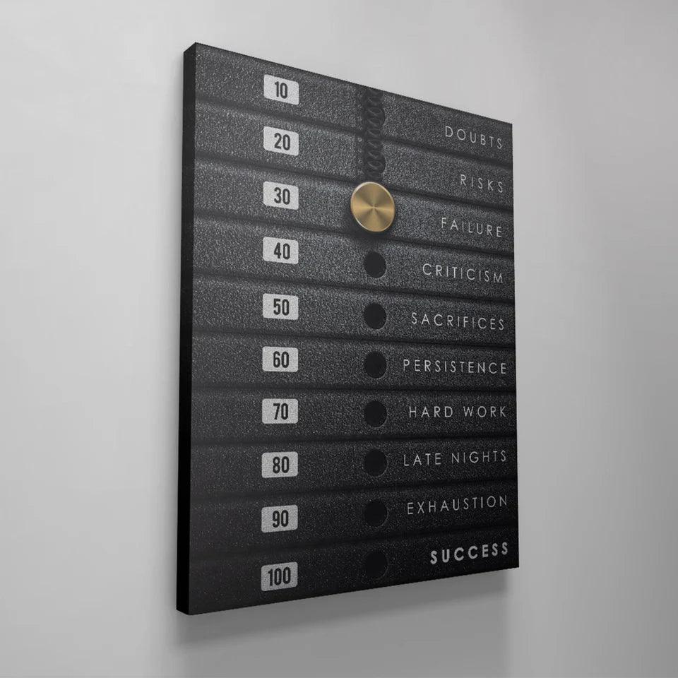 Weight of Success Canvas Wall Art - Uber Decor