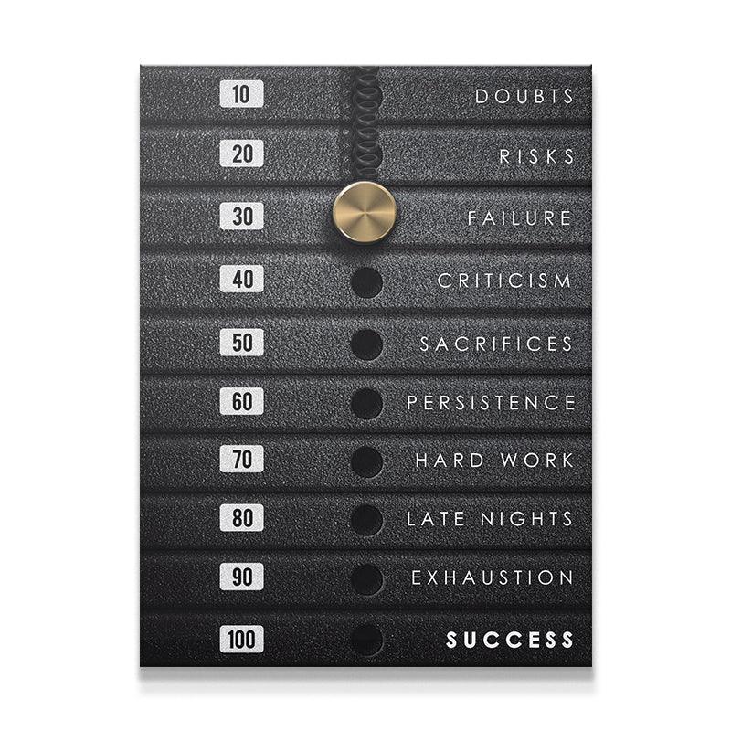 Weight of Success Canvas Wall Art - Uber Decor