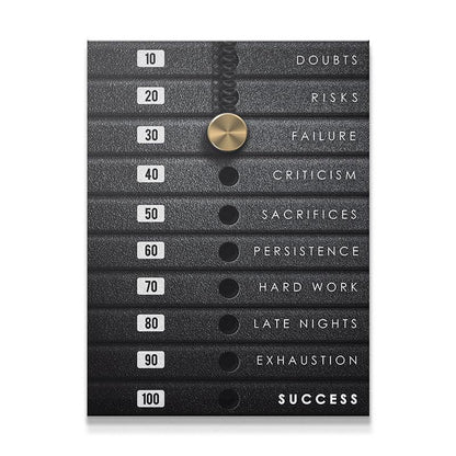 Weight of Success Canvas Wall Art - Uber Decor