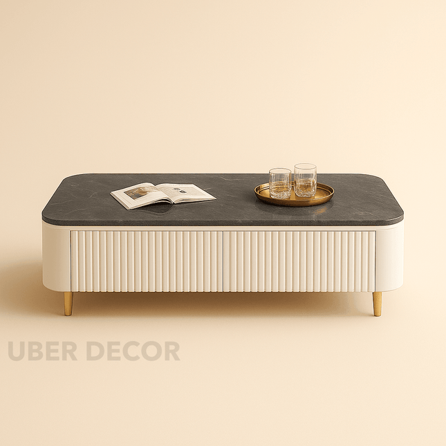 Cavira Lux – Modern Coffee Table With Nordic Inspired Design TV Unit