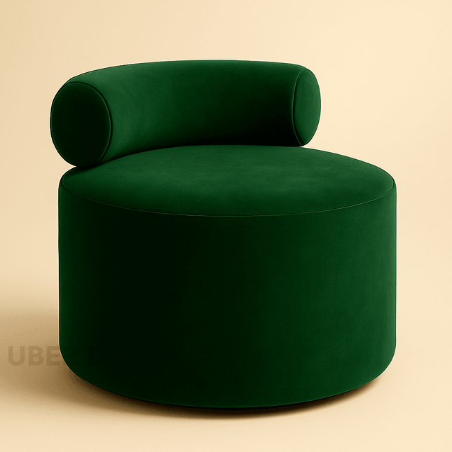 CozyLuxe Wool Ottoman - Versatile Lounge Ottoman Stool Chair - Contemporary Entryway Shoe Bench & Minimalist Sofa Design