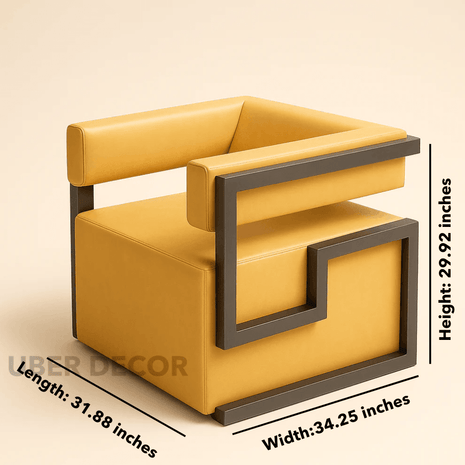 Aurora Luxe Faux Fur Accent Chair – Mid-Century Modern Glam Lounge Seating with Gold Stainless Steel Frame for Living Room & Hotel Spaces - Uber Decor