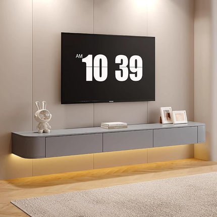 Zuno Float – Modern Coffee Table, Mid Century Modern Rounded Edge Design TV Unit